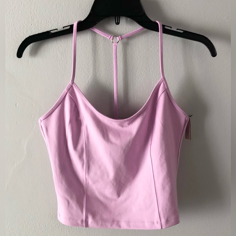Victoria's Secret Pink T-Back Tank Top Activewear Gym Workout Small